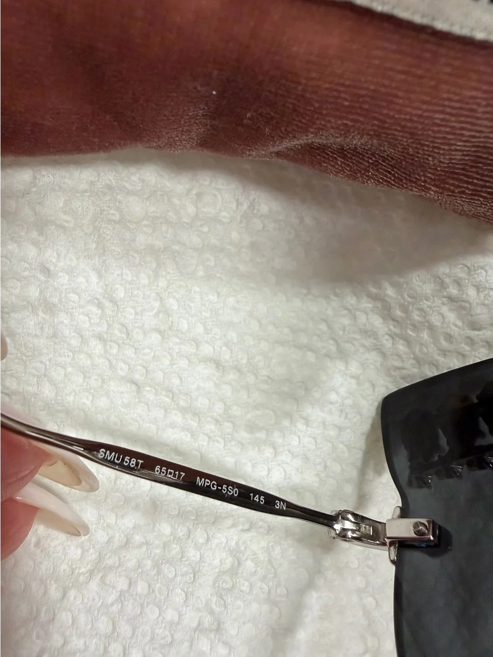 Authentic Miu Miu Black Crystal Brow Round Sunglasses